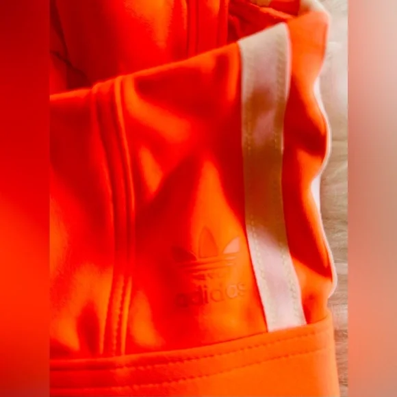 ADIDAS IVY PARK SOLAR ORANGE 3 PIECE SET….SZ SMALL. WOWZA😎 - Picture 5 of 11